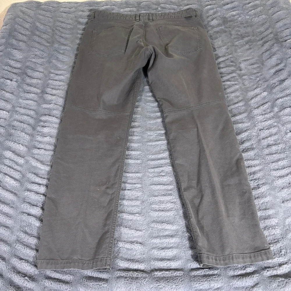 The North Face Mens Gray Cotton Blend Stretch Hiking Utility Pants Size 36 Reg